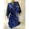 Dark Royal Blue Satin Robe