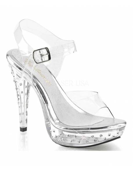 1 inch Platform Posing Shoe with a 5 inch heel and an ankle strap