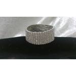 7 Row Crystal Elasticated Bracelet