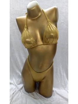 Gold Foil Posing Bikini