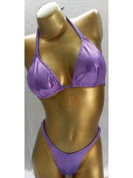 Lilac Foil Posing Bikini