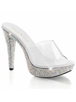 1 inch Platform Posing Shoe with Crystal Detail
