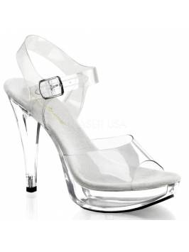 1 inch Platform Posing Shoe with a 5 inch heel and an ankle strap